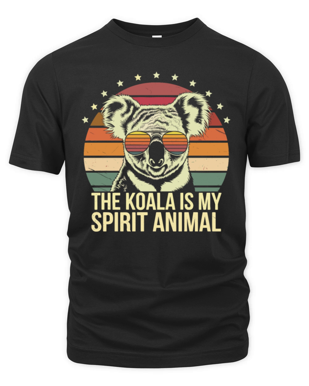 The Koala Is My Spirit Animal Retro Style Organic Unisex T-shirt