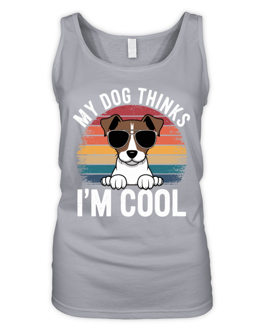 Jack Russell Terrier My Dog Thinks Im Cool Organic Women's Tank Top