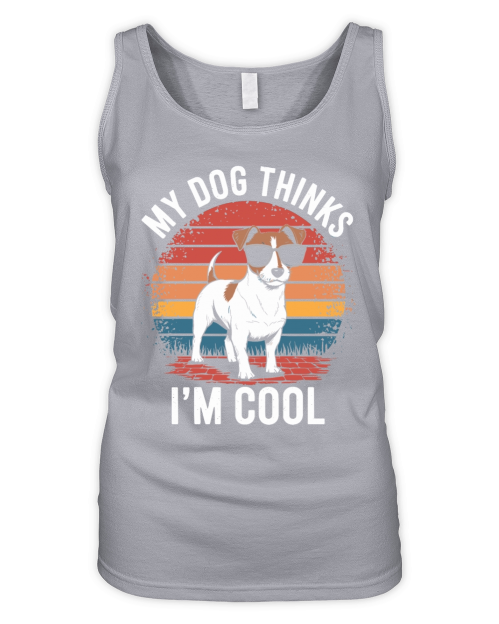 Jack Russell Terrier My Dog Thinks Im Cool Organic Women's Tank Top