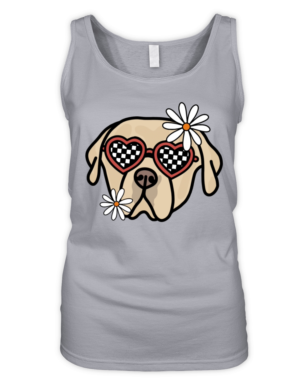 Labrador Retro Dog Organic Women's Tank Top