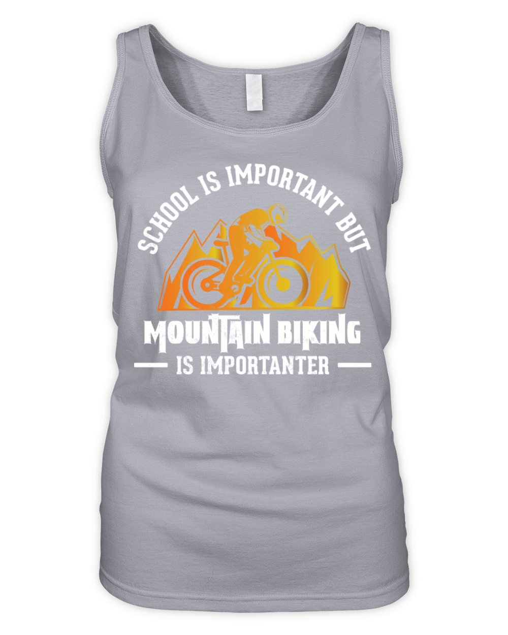 Mountain Bike MTB Vintage Slogan Funny Organic Women's Tank Top
