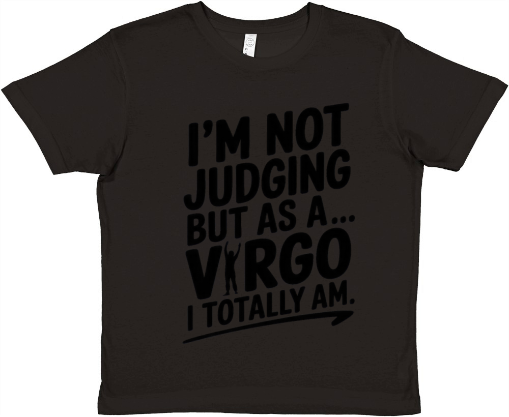 Funny Sarcastic Virgo Zodiac Quote Premium Kids Crewneck T-shirt