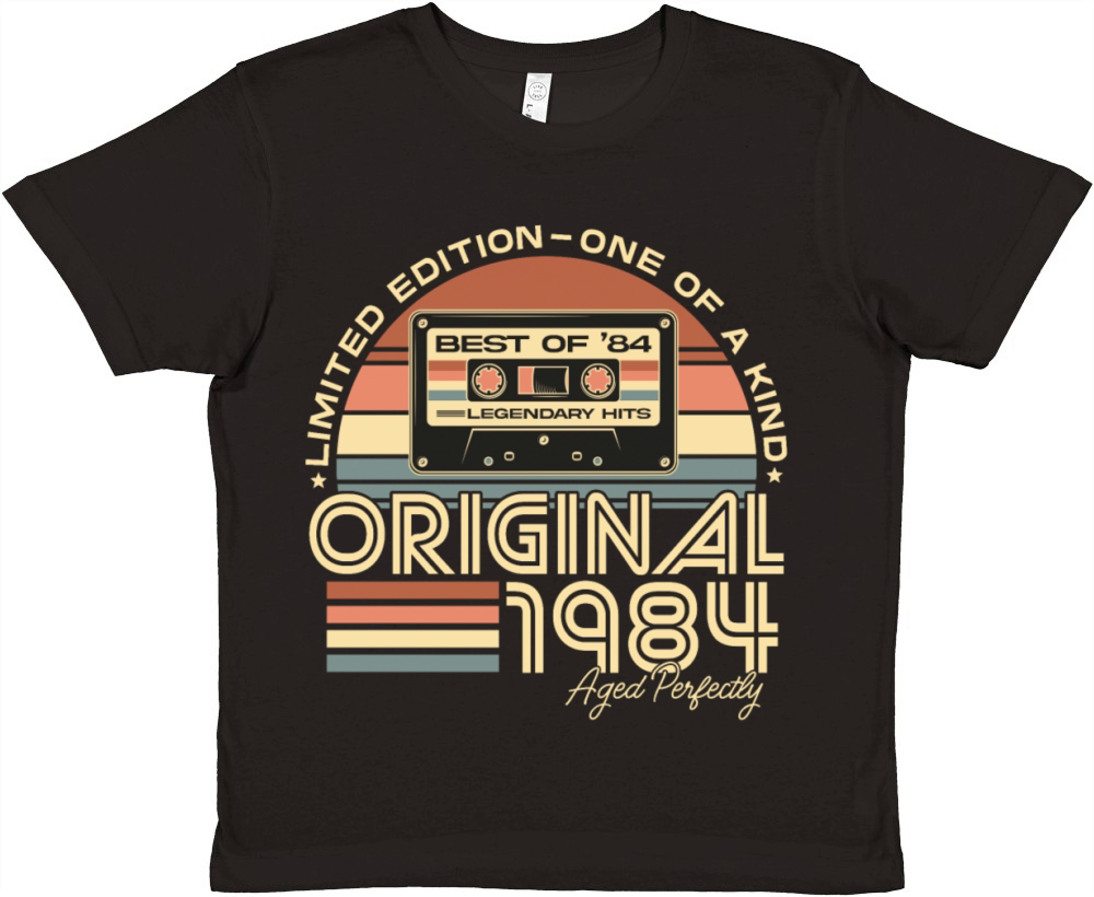 Vintage 1984 Retro 40th Birthday Premium Kids Crewneck T-shirt