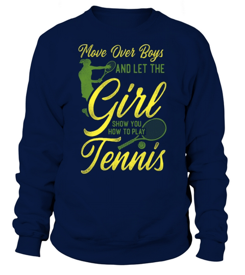 Funny Tennis Player Racket Girl Sweatshirt Unisex