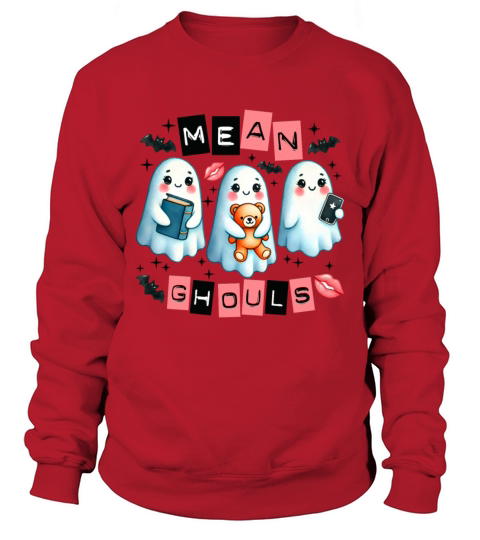 Ghost Drinking Coffee Book Reading Halloween Pumpk Sweatshirt Unisex