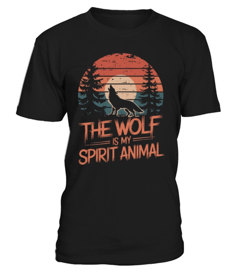 The Wolf Is My Spirit Animal Howling Wolf T-Shirt Unisex