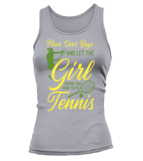 Funny Tennis Player Racket Girl Tank top Woman