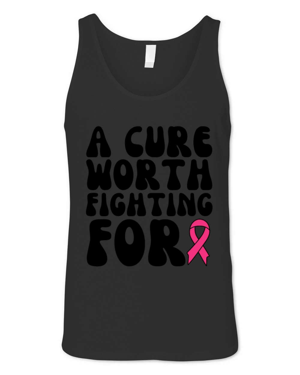 A Cure Worth Fighting For Breast Cancer Unisex Jersey Tank