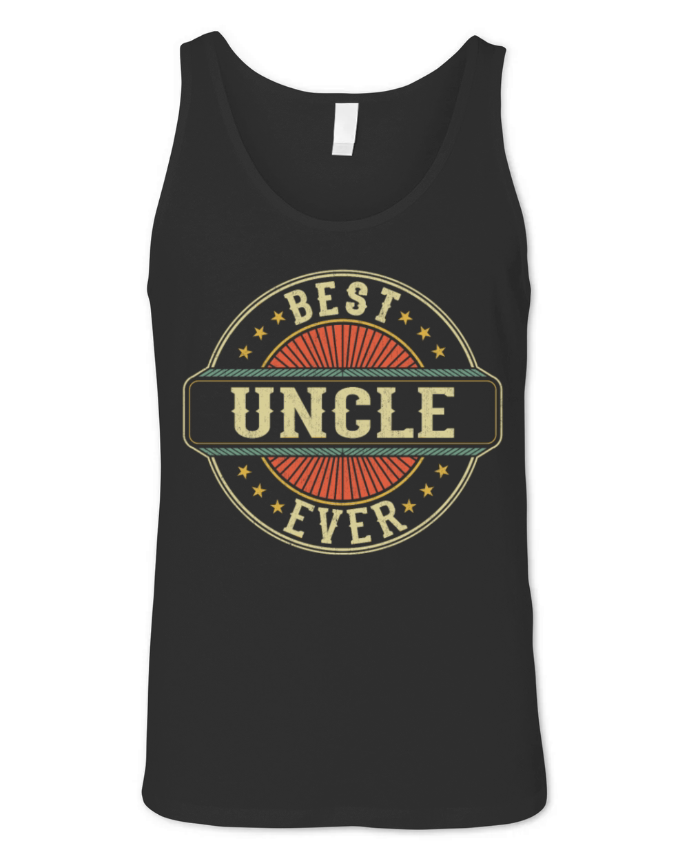 Best Uncle Ever Retro Vintage Uncle Fathers Day Unisex Jersey Tank