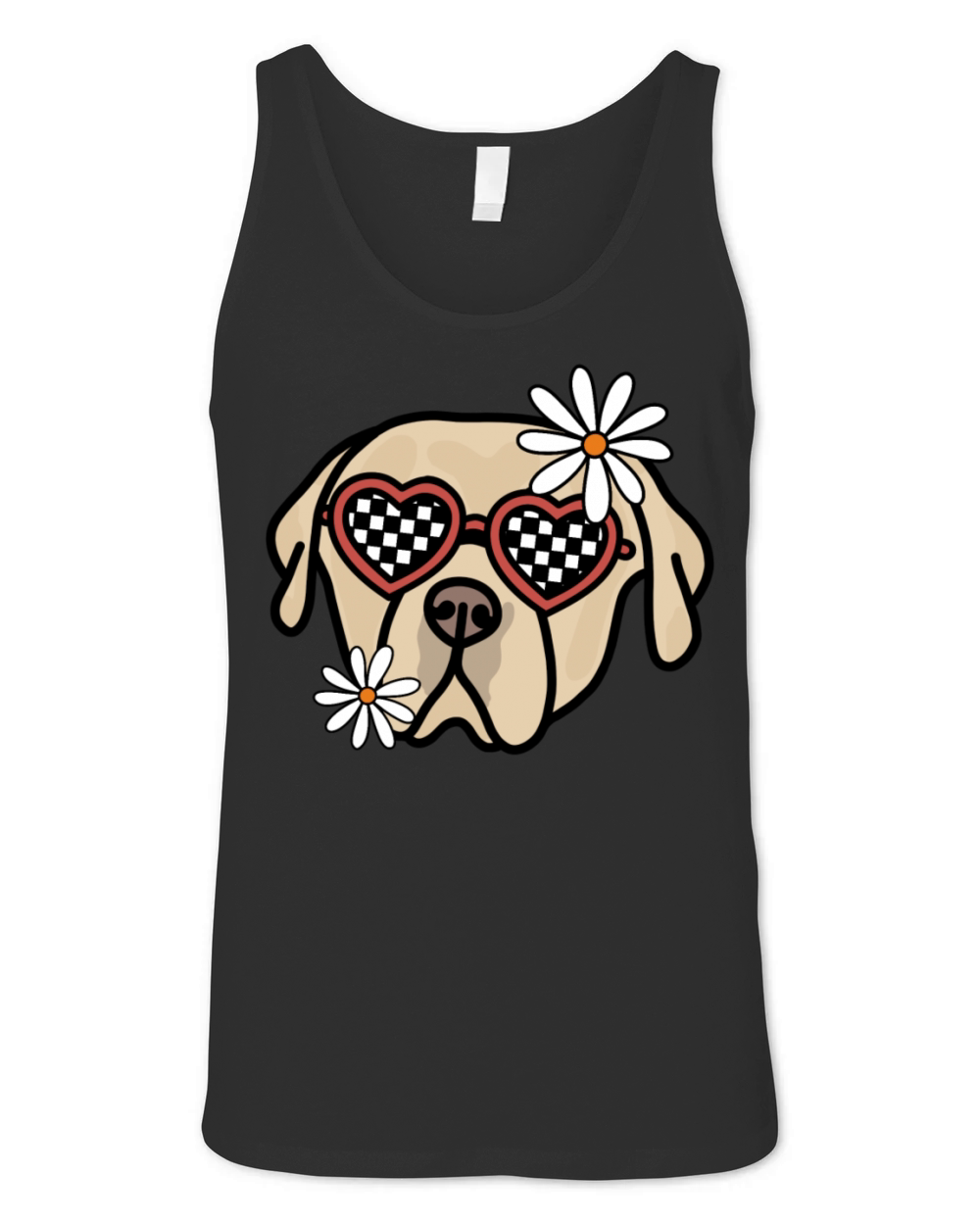 Labrador Retro Dog Unisex Jersey Tank