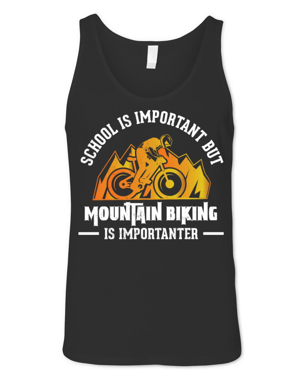 Mountain Bike MTB Vintage Slogan Funny Unisex Jersey Tank