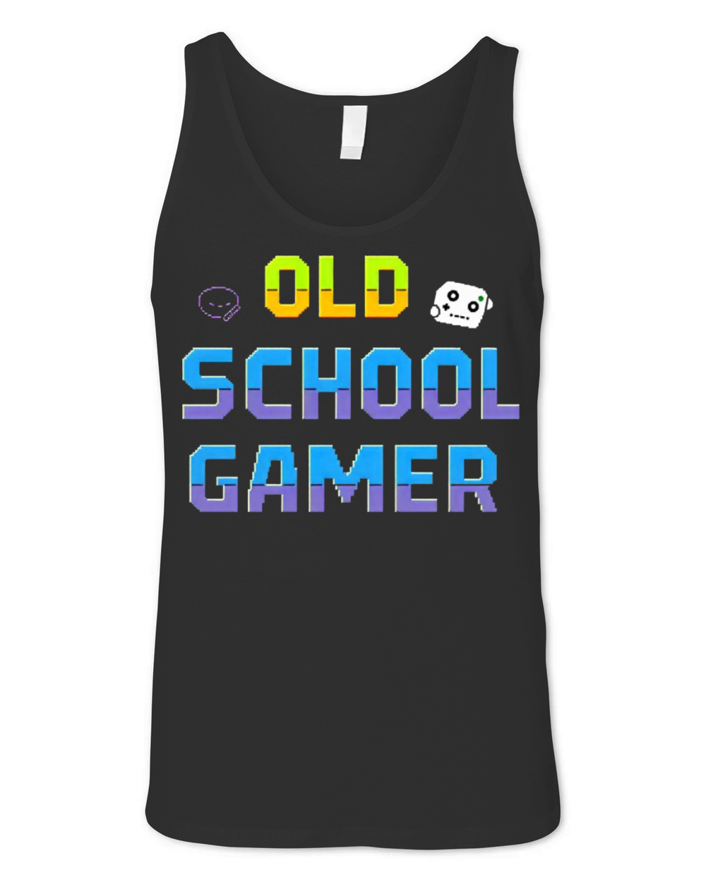 Old School Gamer Retro Gaming Motif 3 Unisex Jersey Tank