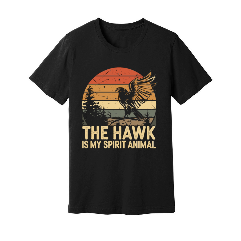 The Hawk Is My Spirit Animal Unisex Jersey Tee