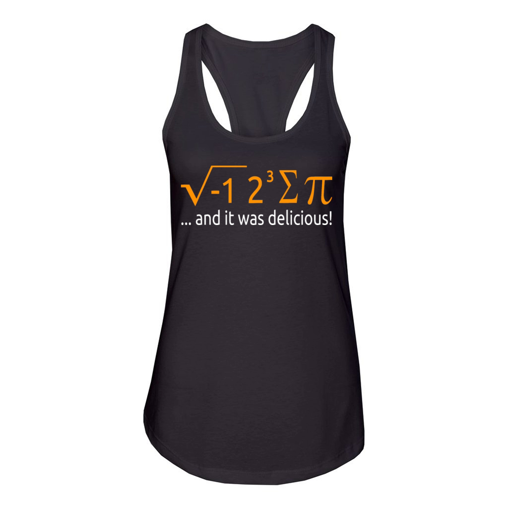 I Ate Some Pie And It Was Delicious 8 Pi Day 2BK7 Women's Racerback Tank