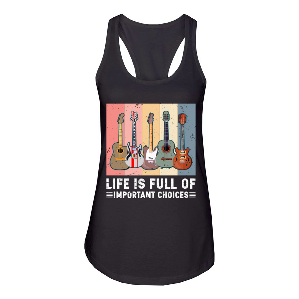 Life Is Full of Important Choices Vintage T-Shirt Women's Racerback Tank