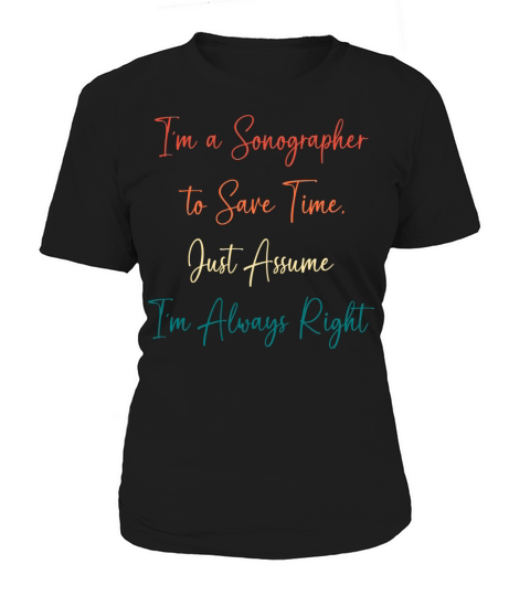 Sonographer Ultrasound Tech Vascular Sonography Women's T-Shirt
