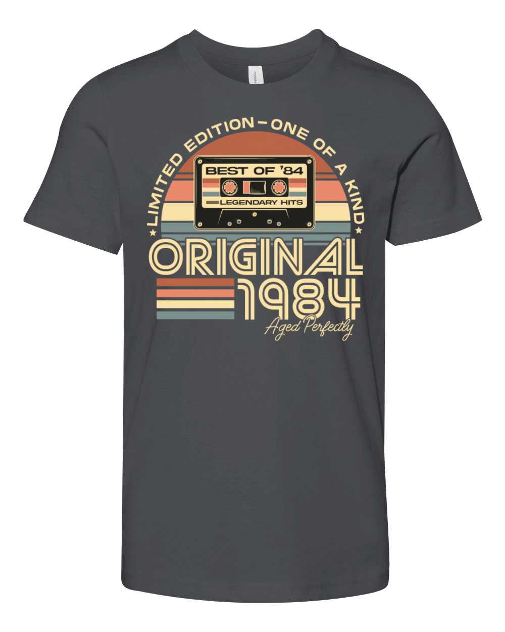Vintage 1984 Retro 40th Birthday Youth Unisex Jersey Tee