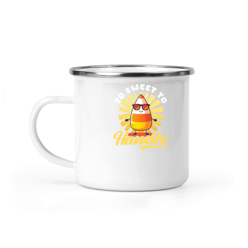 Candy Corn Too Sweet To Handle Camping Mug