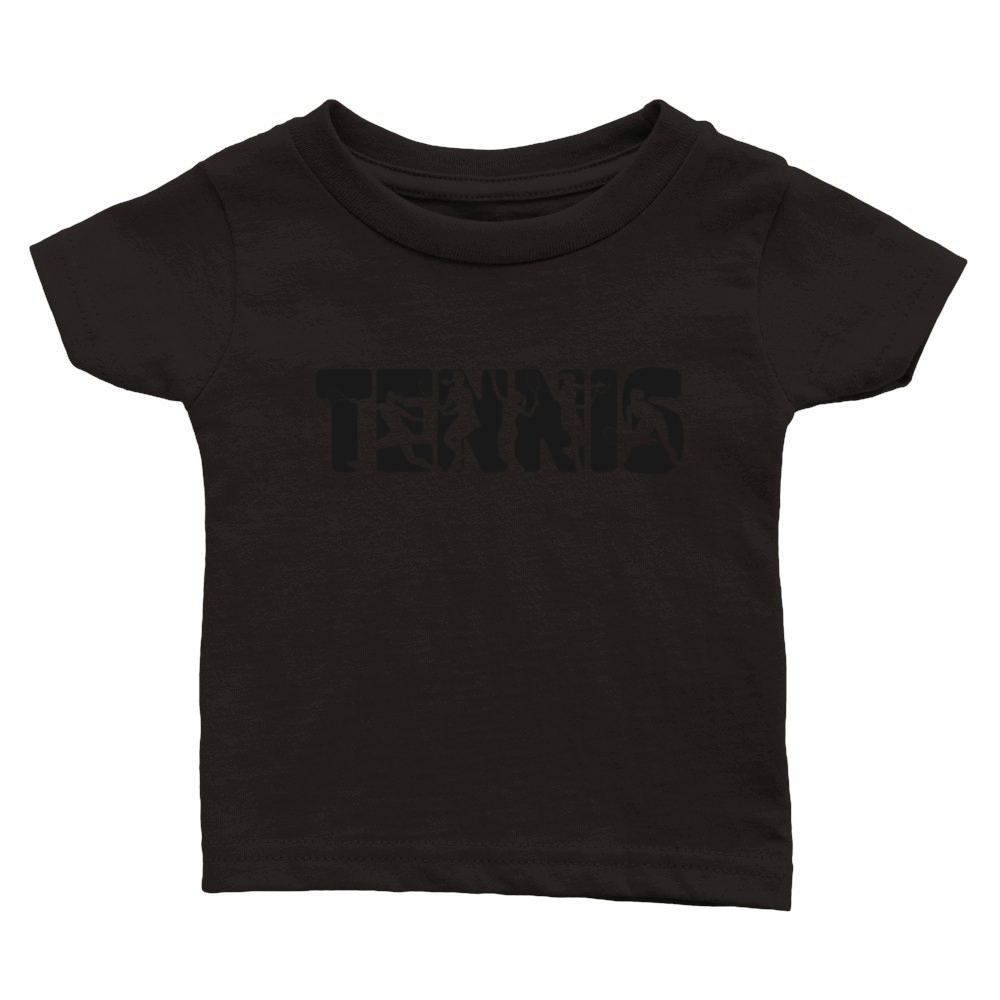 Funny Tennis Player Racket Tennis Classic Baby Crewneck T-shirt