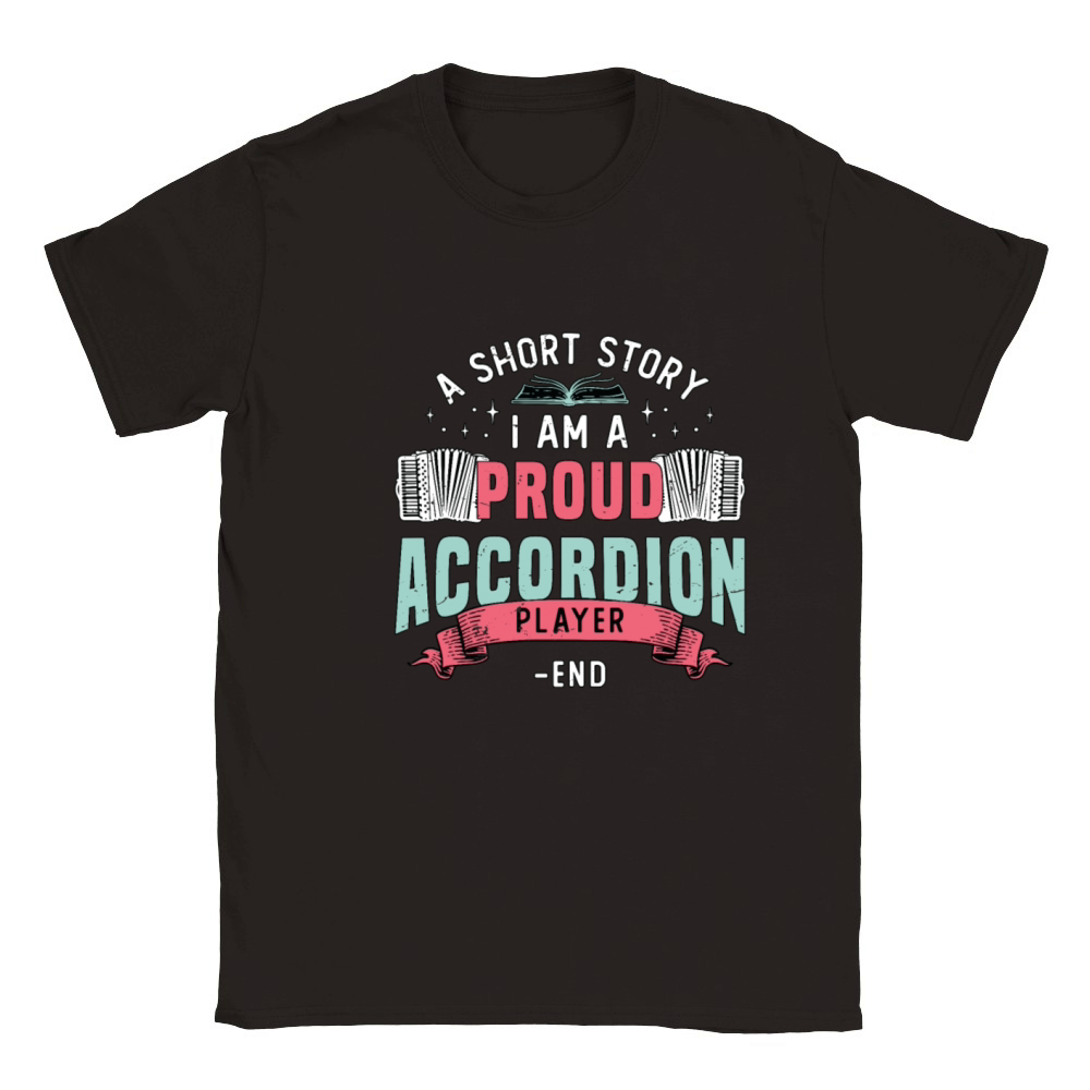 Accordion Player A Short Story I Am Accordionist Classic Kids Crewneck T-shirt
