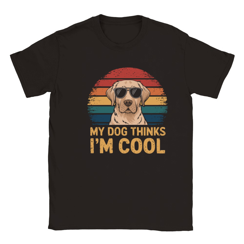 Labrador Retriever My Dog Thinks Im Cool Classic Kids Crewneck T-shirt