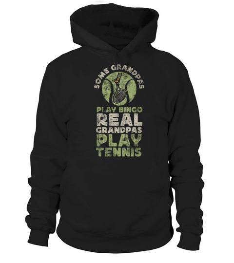 Funny Tennis Player Racket Grandpa Hoodie Unisex
