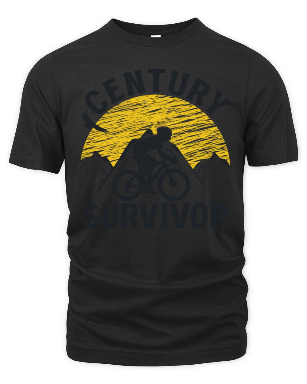 Century Survivor 100 Mile Bicycle Road Cycling Organic Unisex T-shirt