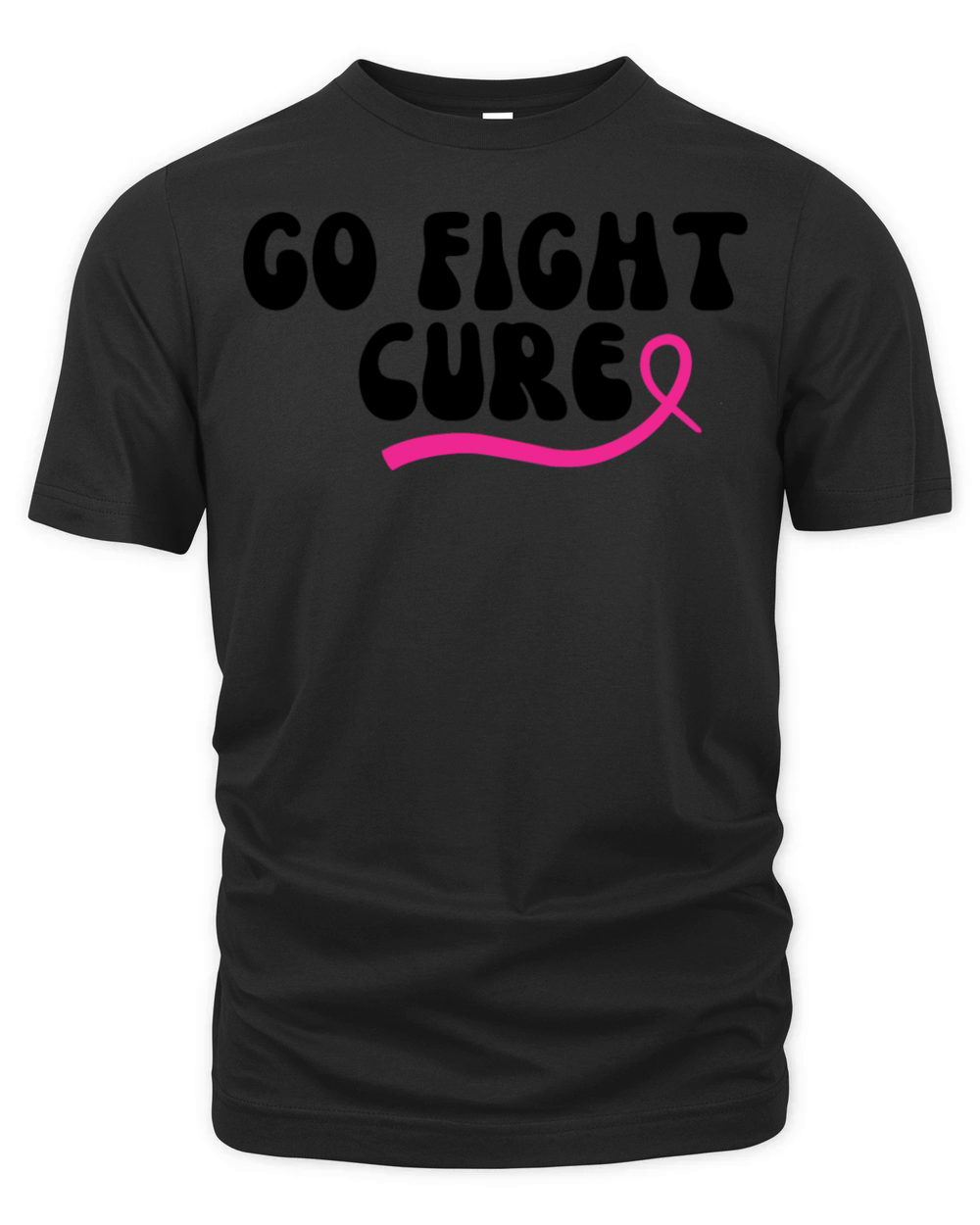Go Fight Cure Breast Cancer Support Organic Unisex T-shirt