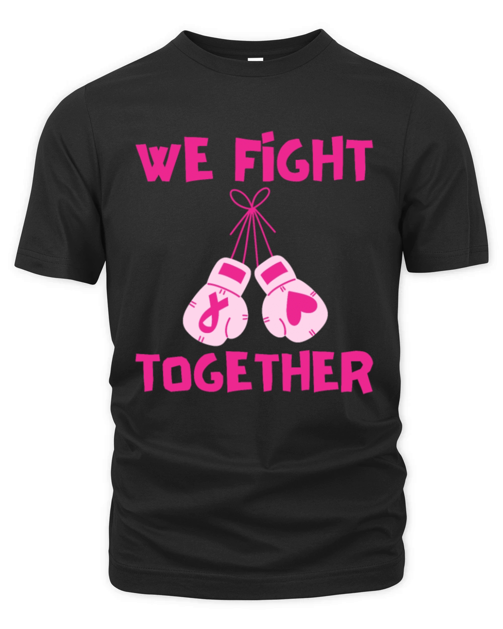 We Fight Together Breast Cancer Support Organic Unisex T-shirt