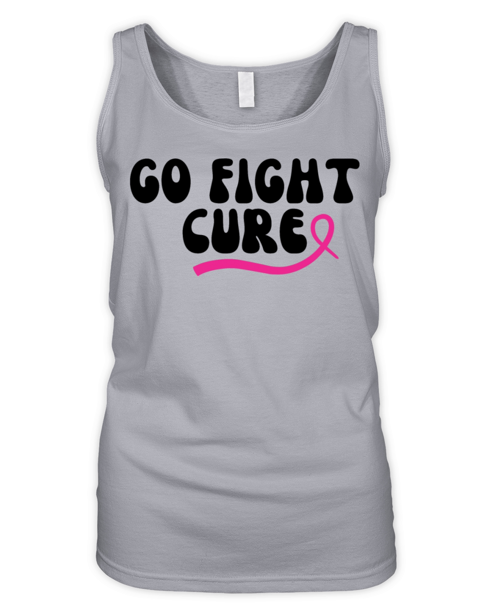 Go Fight Cure Breast Cancer Support Organic Women's Tank Top