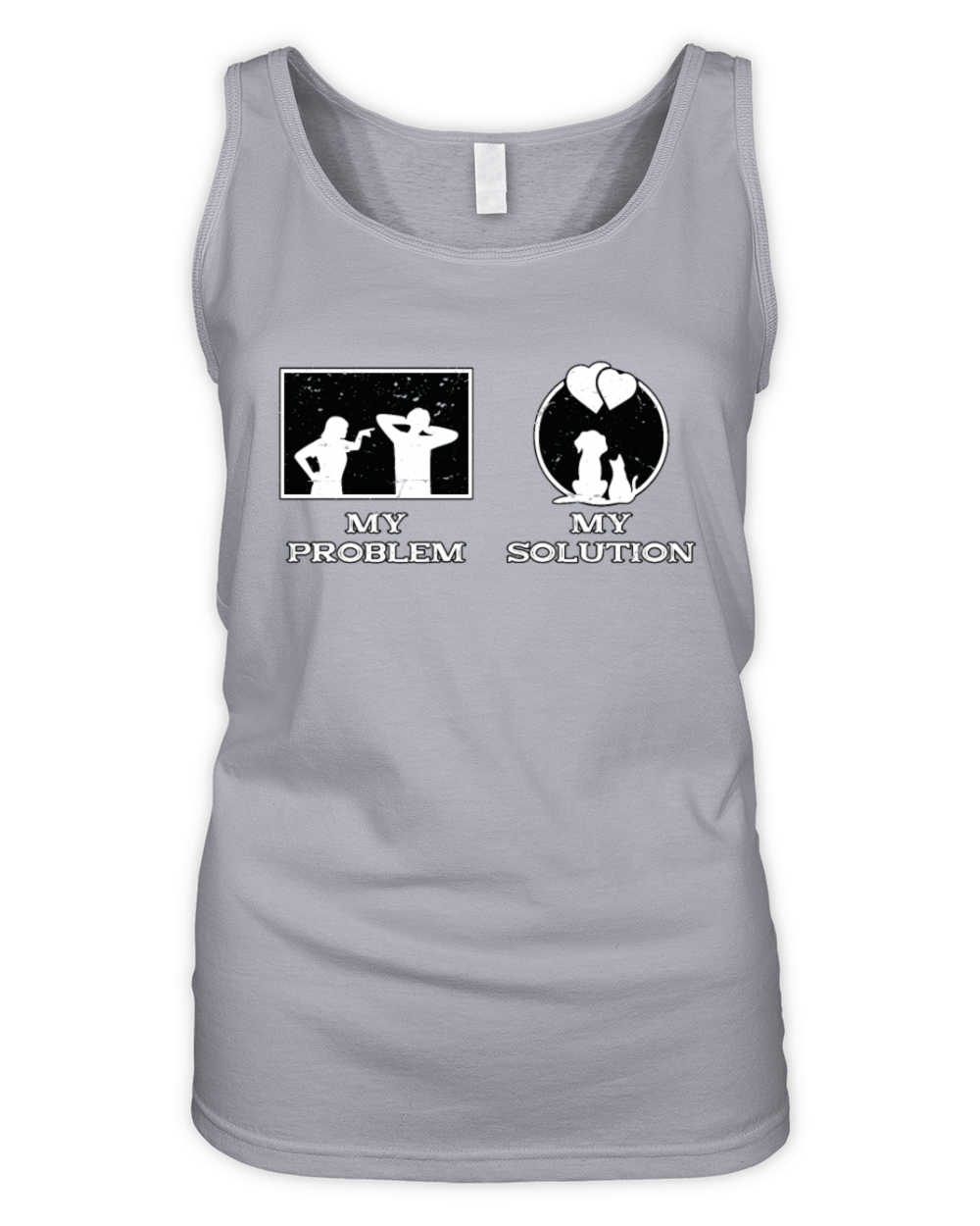 Vet Tech My Problem My Solution Pictogram Dad Mom Organic Women's Tank Top