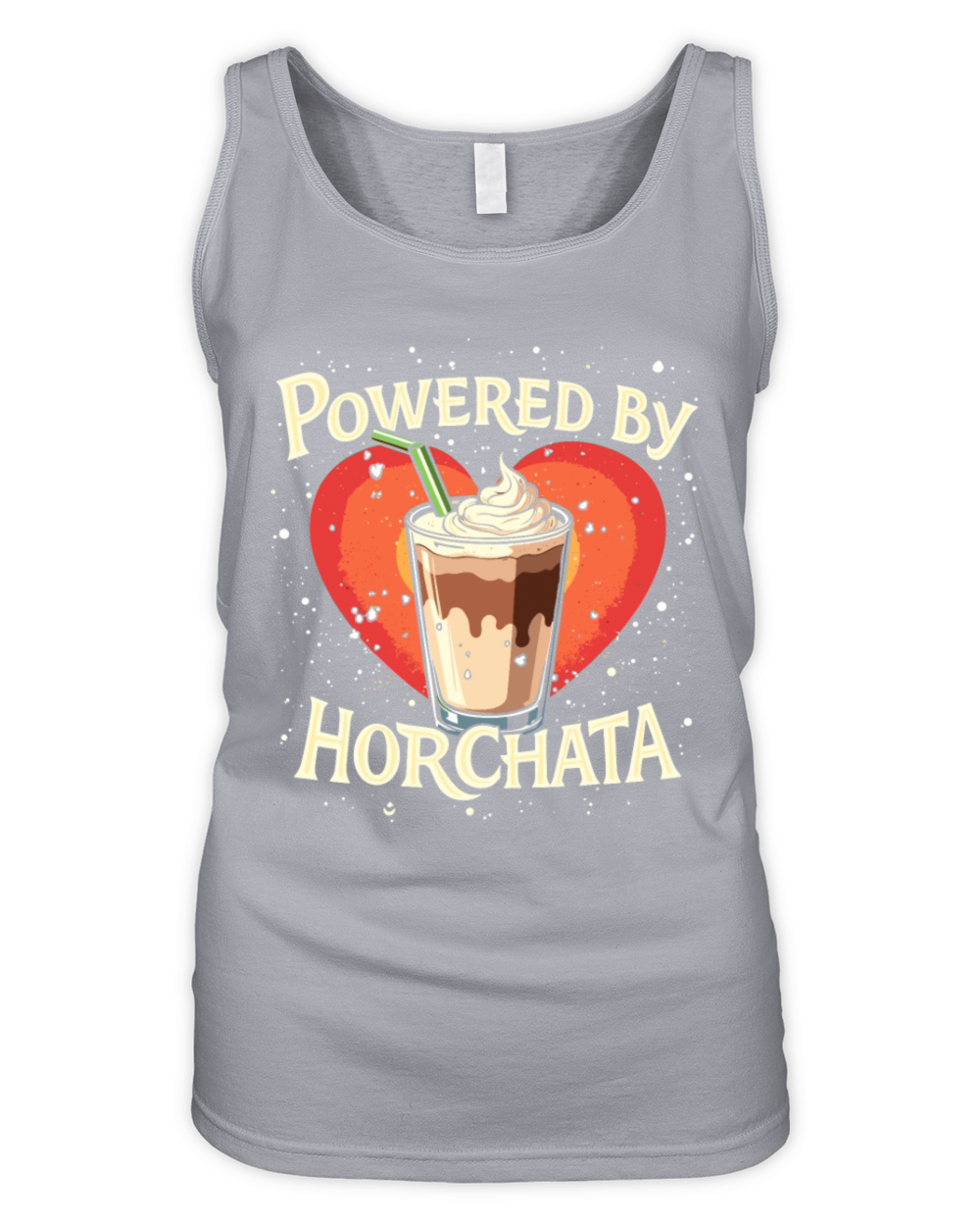 Vintage Retro Style Horchata Mexican Drink Summer Organic Women's Tank Top