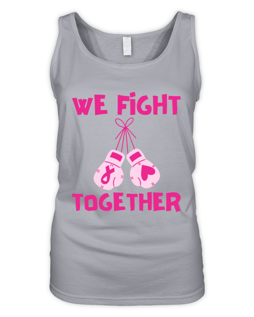 We Fight Together Breast Cancer Support Organic Women's Tank Top