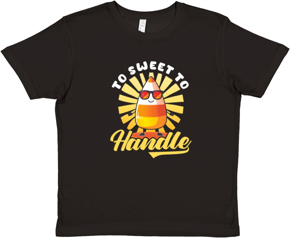 Candy Corn Too Sweet To Handle Premium Kids Crewneck T-shirt