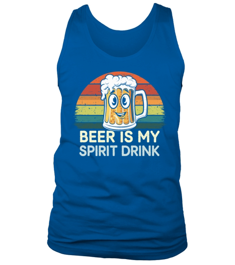 Beer Is My Spirit Drink Retro Mug Tank Top Unisex