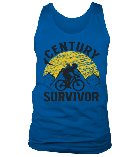 Century Survivor 100 Mile Bicycle Road Cycling Tank Top Unisex