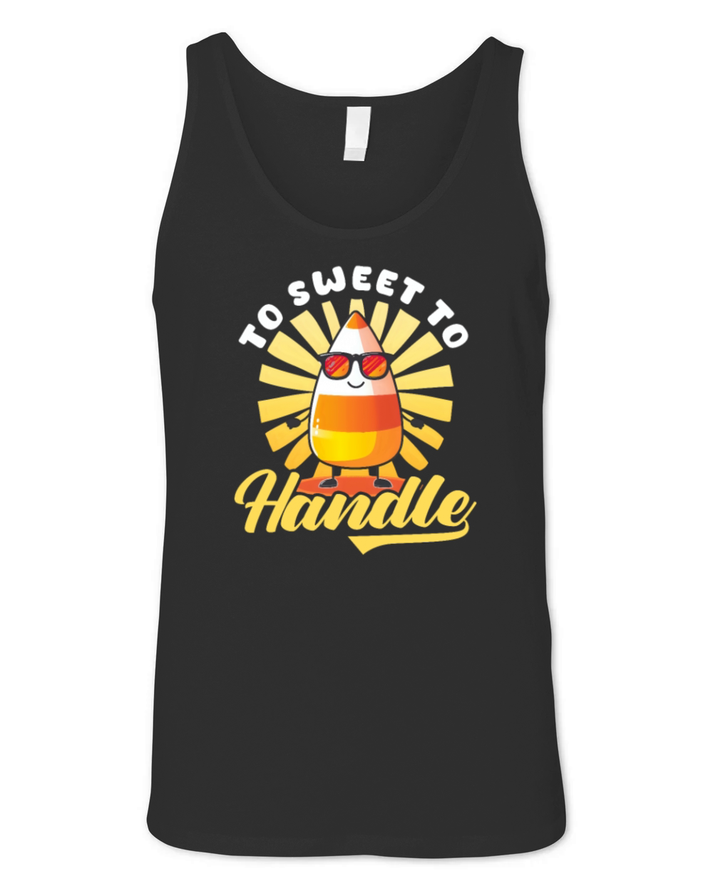 Candy Corn Too Sweet To Handle Unisex Jersey Tank