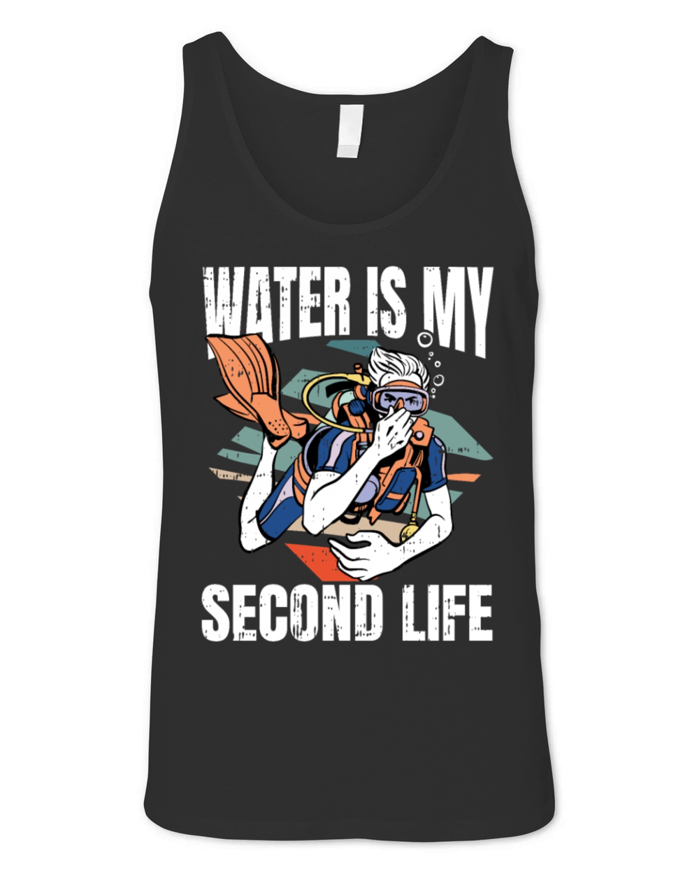 Water Is My Second Life Unisex Jersey Tank
