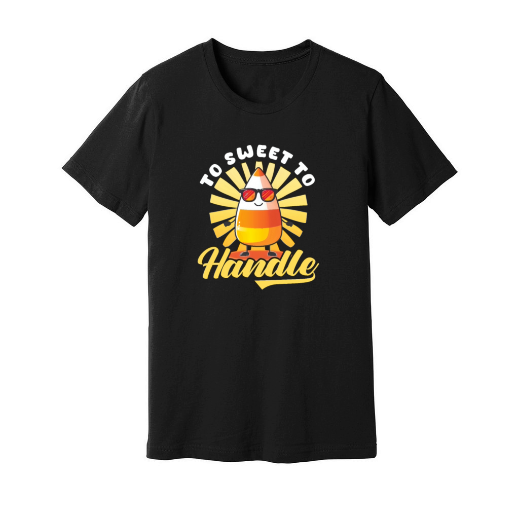 Candy Corn Too Sweet To Handle Unisex Jersey Tee