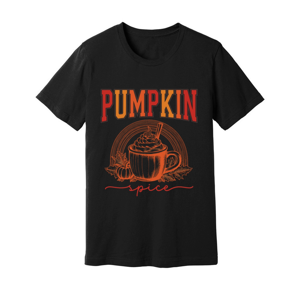 Cozy Pumpkin Spice Fall Vibes Unisex Jersey Tee