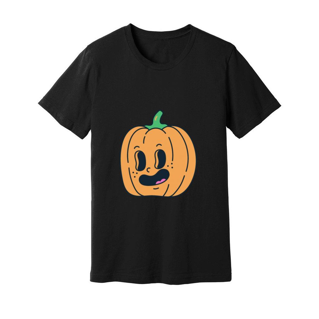 Funny vintage pumpkin face Unisex Jersey Tee