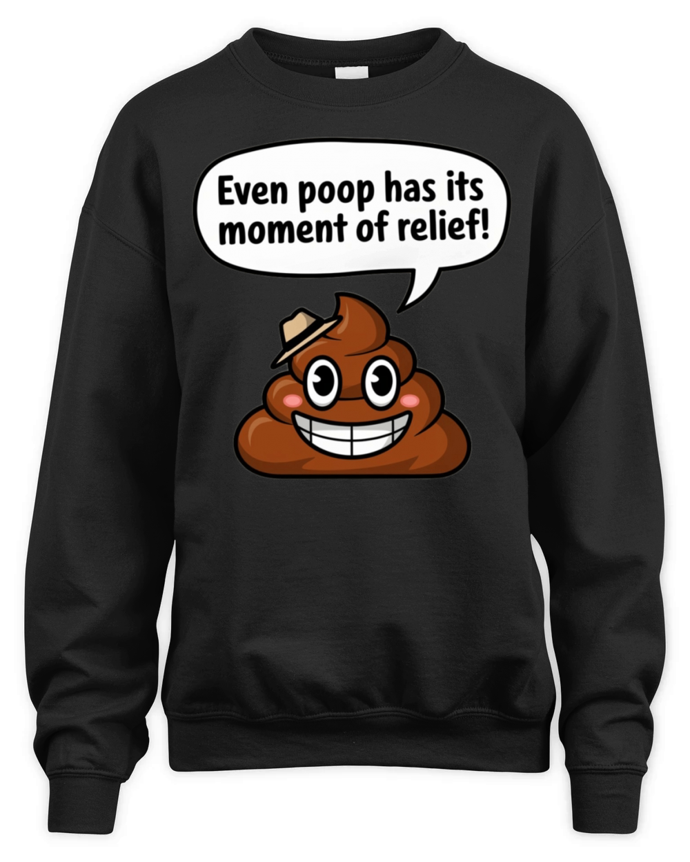 Smiling Poop Unisex Premium Crewneck Sweatshirt