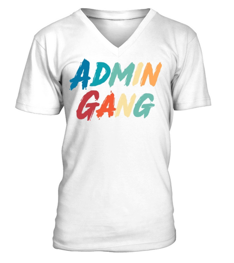 Admin Gang Assistant Secretary Bookkeeper V-Neck T-shirt