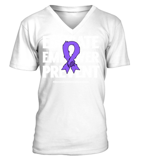 Domestic Violence Awareness V-Neck T-shirt