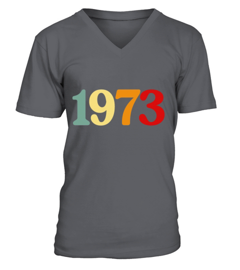 Retro 1973 Vintage Roe Pro Feminist V-Neck T-shirt