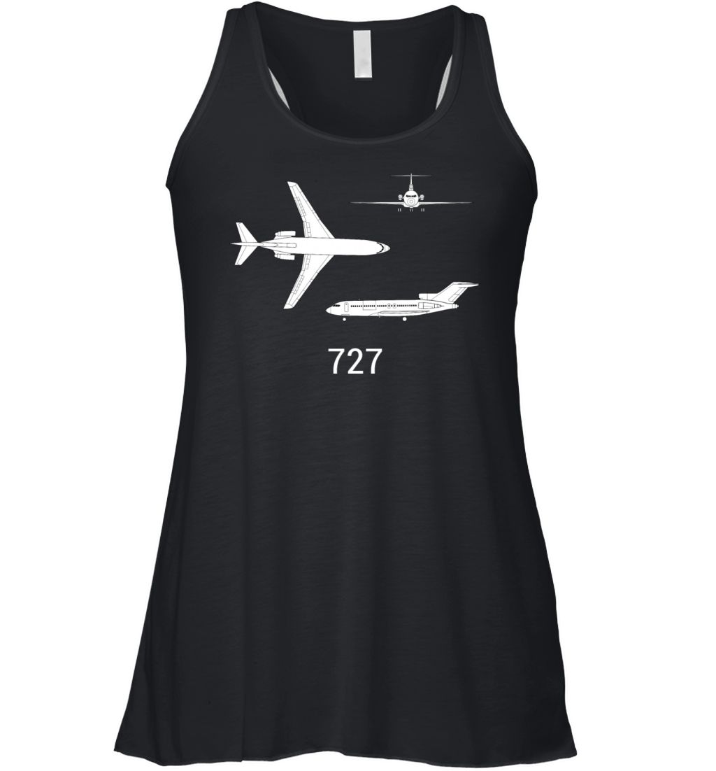 727 airplane Women's Flowy Tank Top