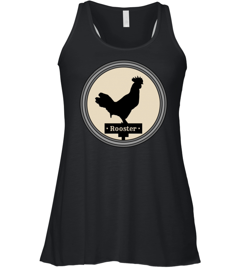 Bold Rooster Emblem Women's Flowy Tank Top