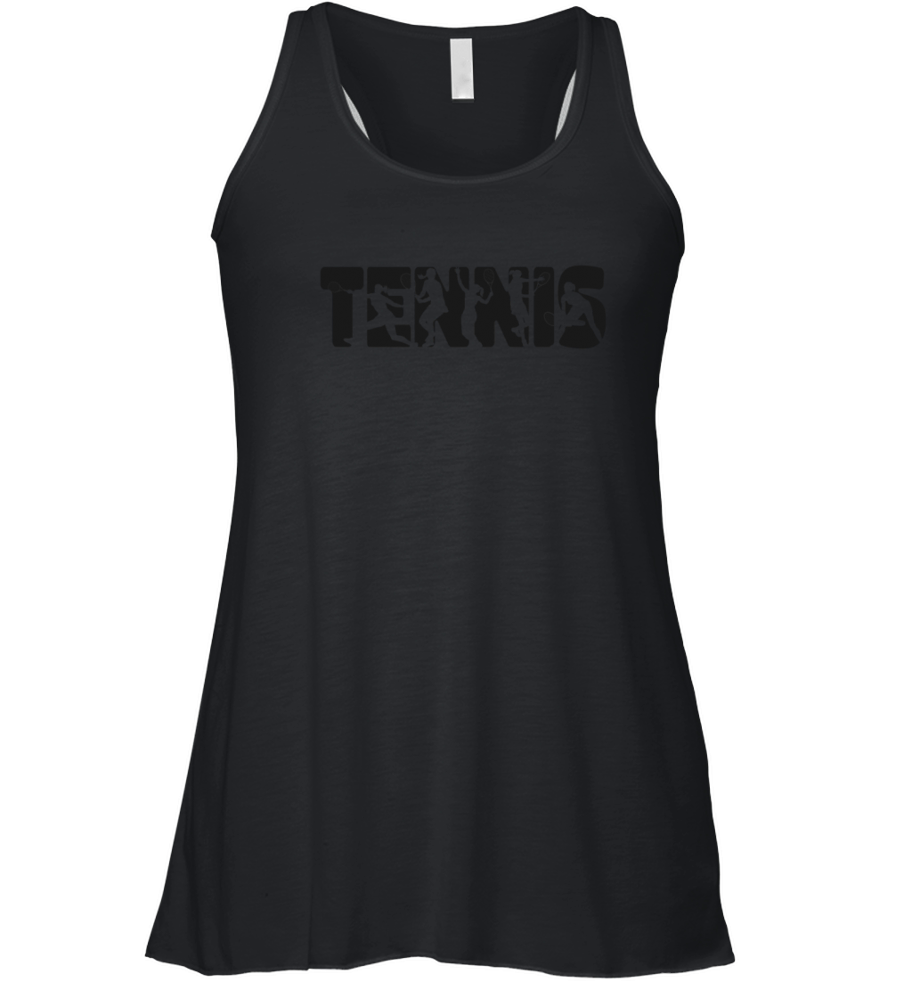 Funny Tennis Player Racket Tennis Women's Flowy Tank Top