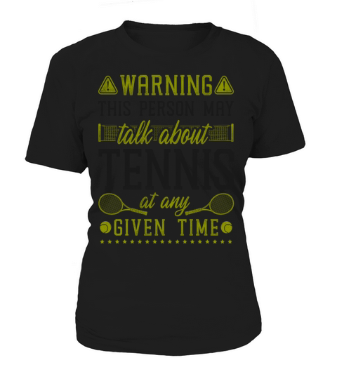 Funny Tennis Player Racket Warning Women's T-Shirt