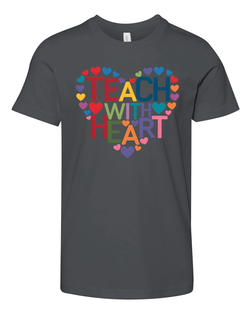 quotes teach with heart Youth Unisex Jersey Tee